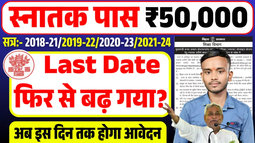 Graduation Pass Scholarship 2025 Last Date