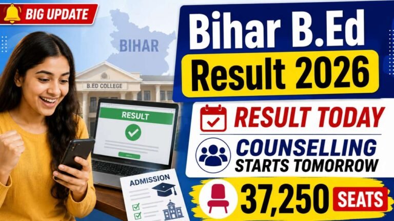 Bihar B.Ed Result 2026 Today